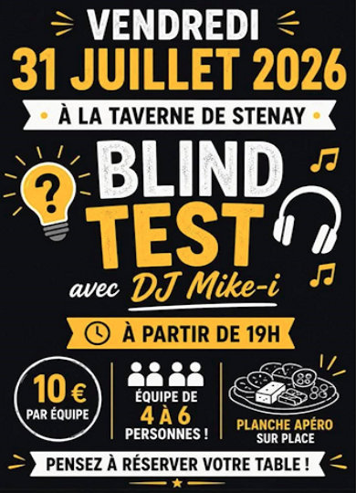 Blind test le 31 juillet à la taverne du musée de la bière